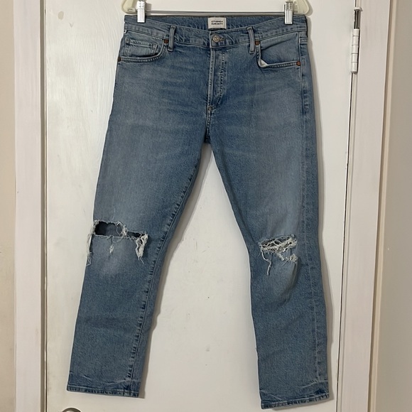 Citizens of Humanity COH Emerson Slim Fit Boyfriend Distressed Jeans Size 28 - Picture 3 of 11